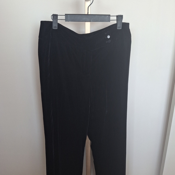 Ann Taylor Signature Fit Black Velvet Trousers - Picture 3 of 5
